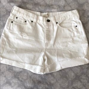 J.Crew white Jean shorts